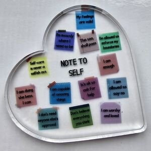 1pc Heartfelt Motivational Plaque - Uplifting Postit-it notes New